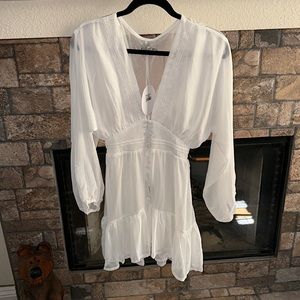 Princess Polly White Rivermere Mini Dress...